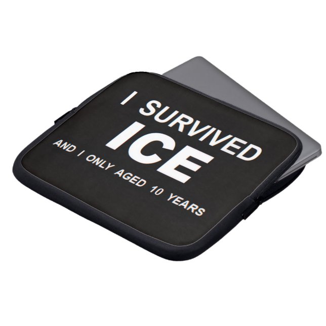 Capa Para Notebook I Survived ICE  (Frente Topo)