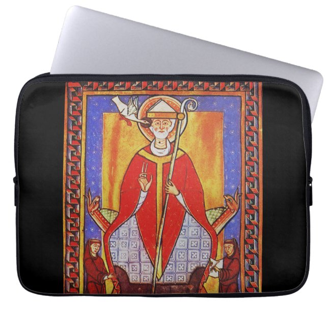 Capa Para Notebook Ícone medieval de São Gregório Magno (Frente)