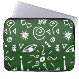 Capa Para Notebook ícones verdes