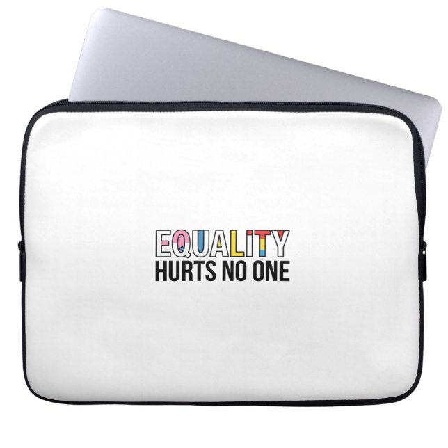 Capa Para Notebook Igualdade Não Magoa Ninguém Design de Camisa Vinta (Frente)