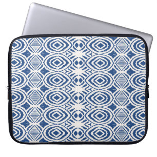 Capa Para Notebook Ikat padrão perfeito. Vintage tie dye shibori pri