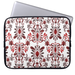 Capa Para Notebook Ikat Watercolor: Étnica Tribal Sem Vista.