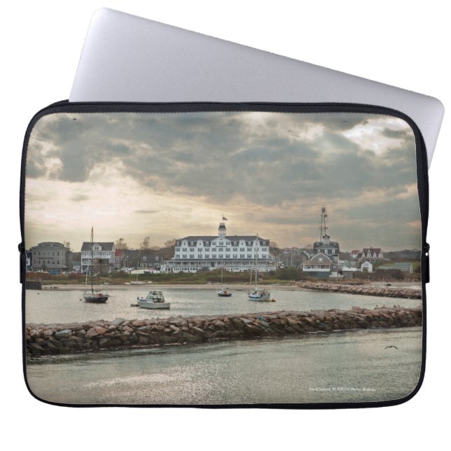 Capa Para Notebook Ilha Block, Rhode Island (Frente)