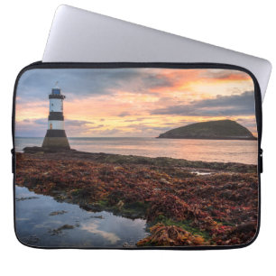 Capa Para Notebook Ilha do papagaio-do-mar do nascer do sol do