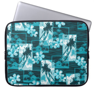 Capa Para Notebook Ilha Niihau Plumeria Havaiana e Palm Tree