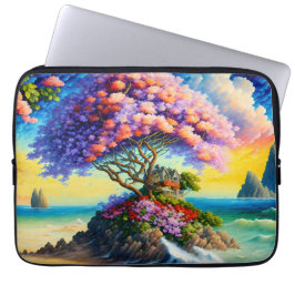 Capa Para Notebook Ilha oculta no oceano