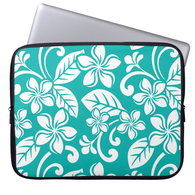 CAPA PARA NOTEBOOK ILHA PLUMERIA (TURQUOISE) (Frente)