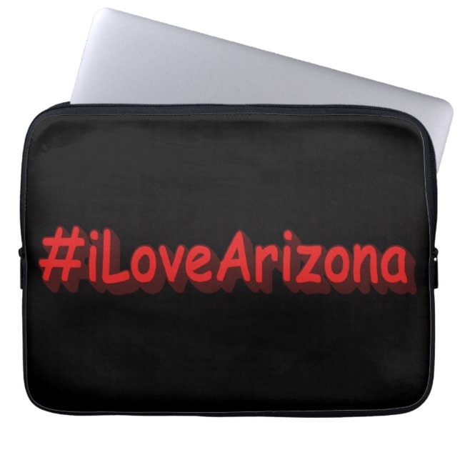 Capa Para Notebook "#iLoveArizona " Design bonito. Compre agora (Frente)