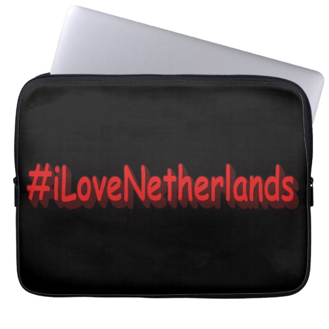 Capa Para Notebook "#iLoveNetherlands" Design bonito. Compre agora (Frente)