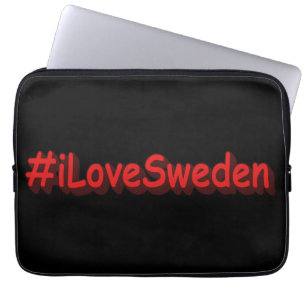 Capa Para Notebook "#iLoveSuécia" Design bonito. Comprar Agora