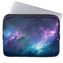 Capa Para Notebook Iluminação Estelar: Nebulosa com Estrelas Brilhant