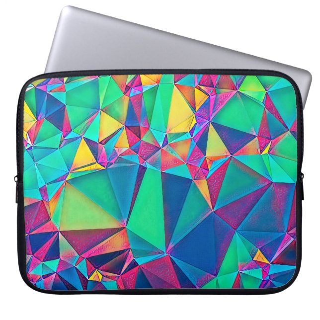 Capa Para Notebook Ilustração 3D. Fundo de abstrato de tendências. Co (Frente)