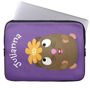 Capa Para Notebook Ilustração animada feliz cota-guiné