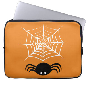 Capa Para Notebook Ilustração Assustadora de Aranha de Halloween