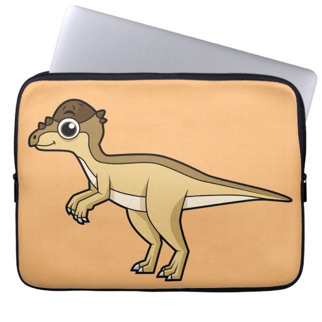 Capa Para Notebook Ilustração Bela De Um Dinossauro Paquicefalossauro (Frente)