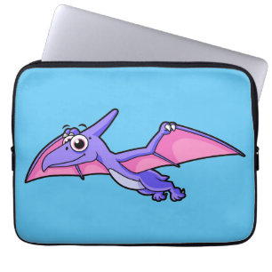 Capa Para Notebook Ilustração Bela De Um Pterodactilo Voador.