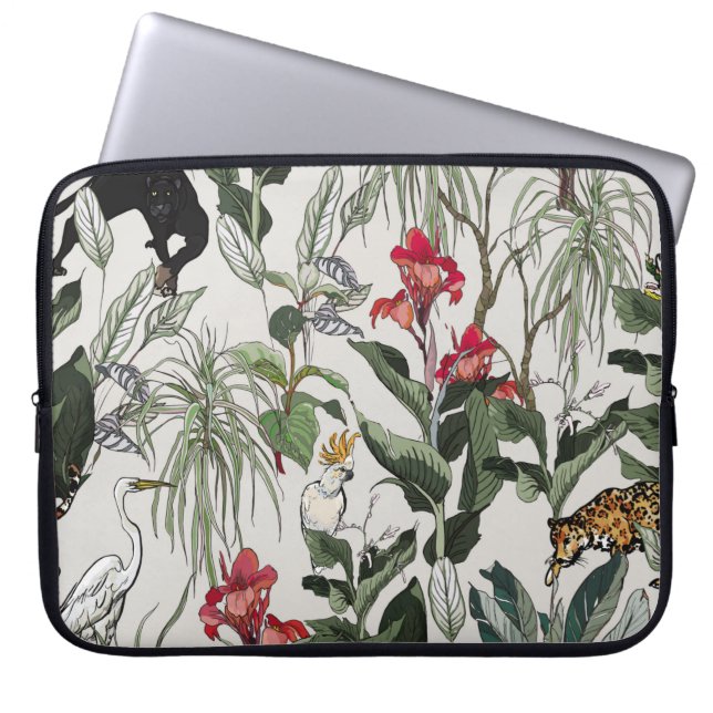 Capa Para Notebook Ilustração Botânica Desenhada à Mão Ininterrupta (Frente)