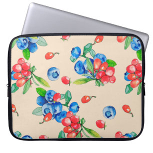 Capa Para Notebook Ilustração de coloração de água de Goji berry