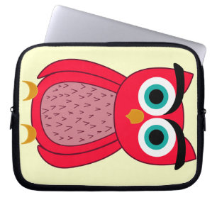 Capa Para Notebook Ilustração de Coruja Rosa Fofa