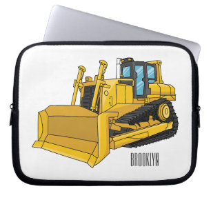 Capa Para Notebook Ilustração de desenho animado Bulldozer