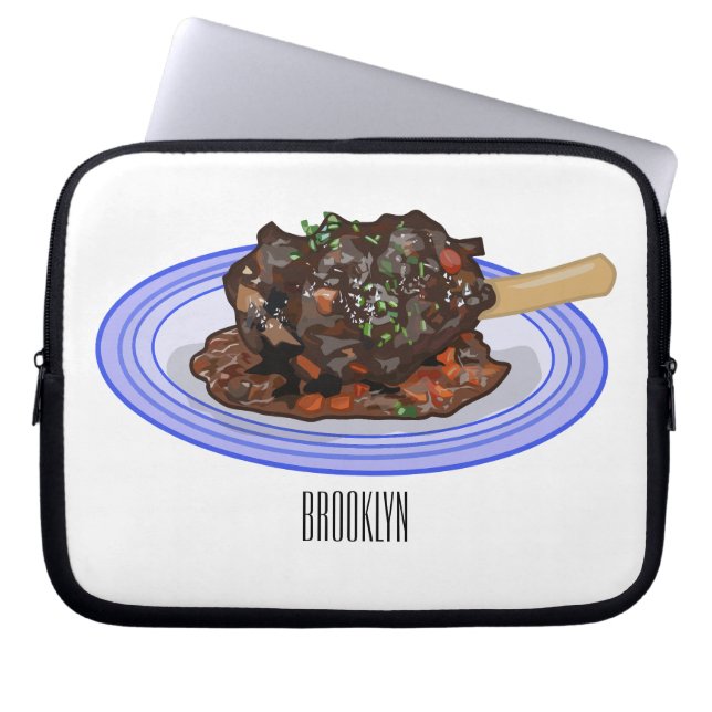 Capa Para Notebook Ilustração de desenho animado com haste de borrego (Frente)