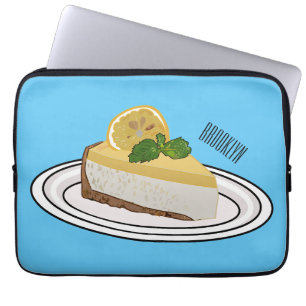 Capa Para Notebook Ilustração de desenho animado com queijo limão