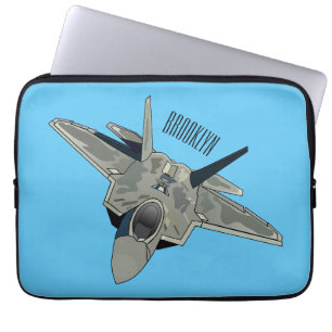 Capa Para Notebook Ilustração de desenho animado de aeronaves de comb