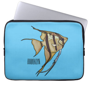 Capa Para Notebook Ilustração de desenho animado de Angelfish