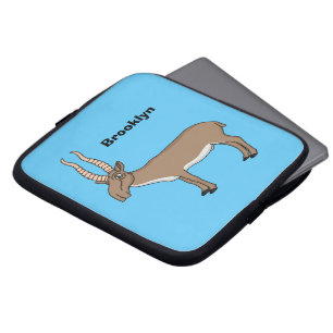 Capa Para Notebook Ilustração de desenho animado de antílope Saiga