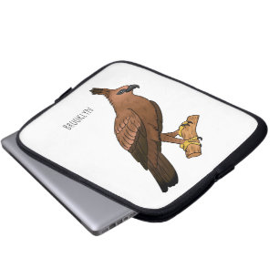 Capa Para Notebook Ilustração de desenho animado de ave-águia-gavião-