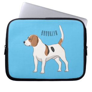 Capa Para Notebook Ilustração de desenho animado de cachorro Beagle