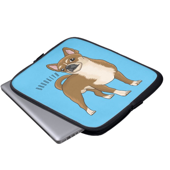 Capa Para Notebook Ilustração de desenho animado de cachorro Chihuahu (Frente Inferior)