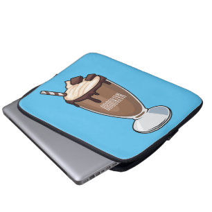Capa Para Notebook Ilustração de desenho animado de Chocolate Milksha