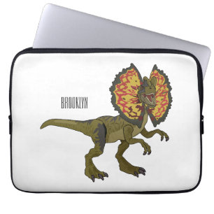 Capa Para Notebook Ilustração de desenho animado de Dilophosaurus