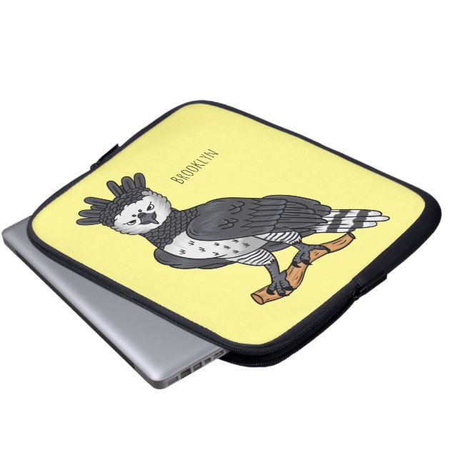 Capa Para Notebook Ilustração de desenho animado de Harpy eagle (Frente Inferior)
