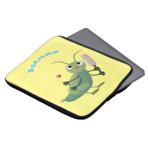 Capa Para Notebook Ilustração de desenho animado de insetos de críque