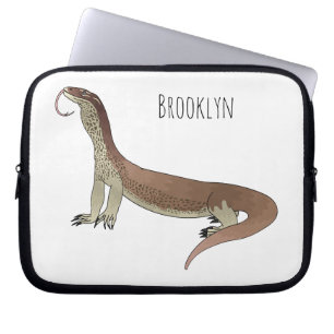 Capa Para Notebook Ilustração de desenho animado de lagarto-monitor