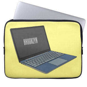 Capa Para Notebook ilustração de desenho animado de laptop