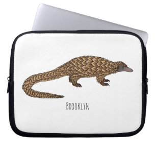 Capa Para Notebook Ilustração de desenho animado de pangolim de cauda