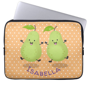 Capa Para Notebook Ilustração de desenho animado de par de pera-cúpul