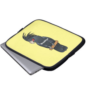 Capa Para Notebook Ilustração de desenho animado de pássaro da palma
