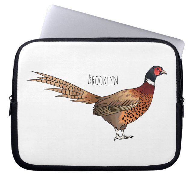 Capa Para Notebook Ilustração de desenho animado de pheasant de pesco (Frente)