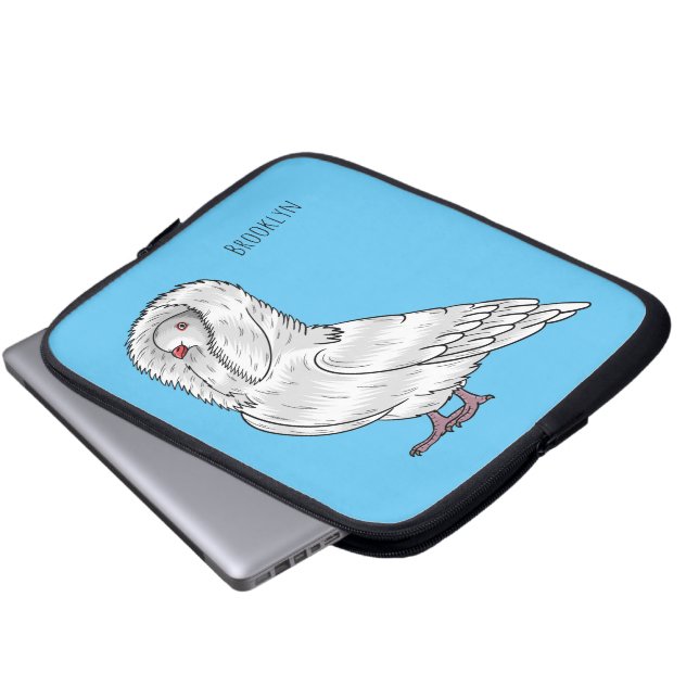 Capa Para Notebook Ilustração de desenho animado de pombo-jacobino (Frente Inferior)