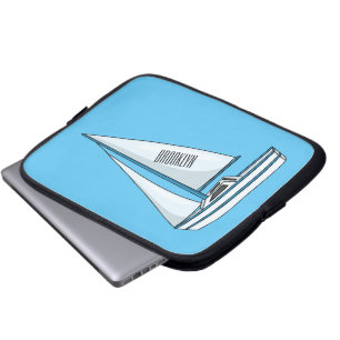 Capa Para Notebook Ilustração de desenho animado em veleiro