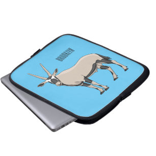 Capa Para Notebook Ilustração de desenho animado Oryx