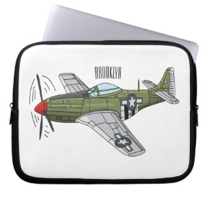 Capa Para Notebook Ilustração de desenho de avião militar