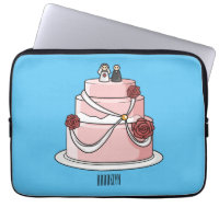 Ilustração de desenho de bolo de casamento