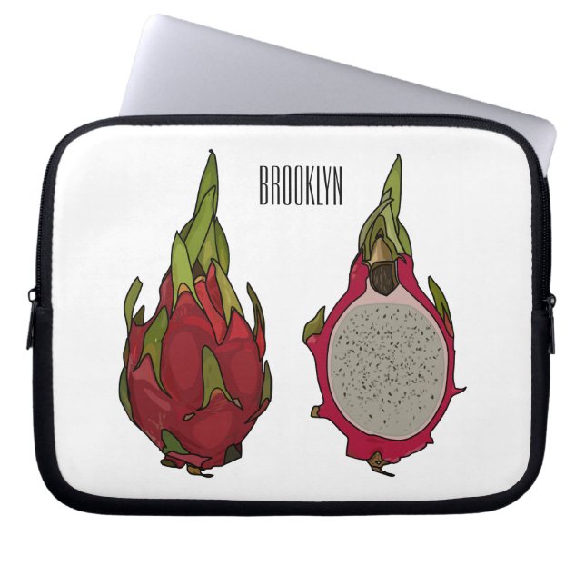 Capa Para Notebook Ilustração de desenho de fruta do dragão (Frente)
