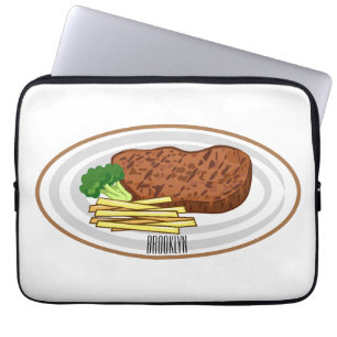 Capa Para Notebook Ilustração de desenho em bife
