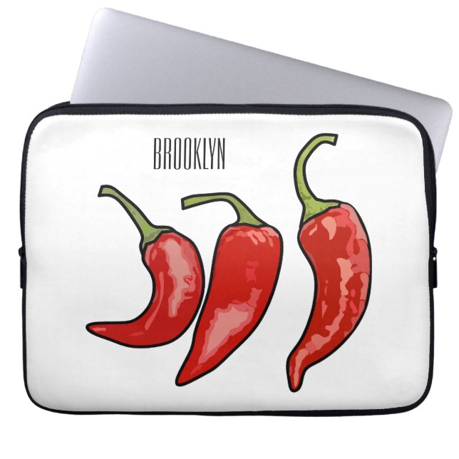 Capa Para Notebook Ilustração de desenho em chili (Frente)